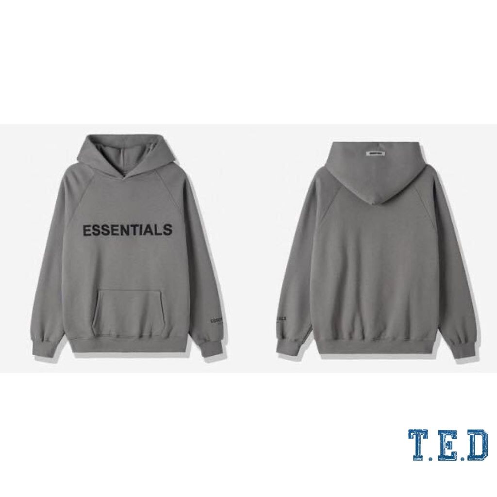Áo hoodie Essentials nỉ bông dày dặn kèm ảnh thật POCAHOUSE Áo hoodie nam nữ nỉ bông TED12 | BigBuy360 - bigbuy360.vn
