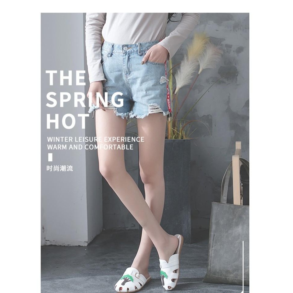 Giày Lười Đế Bằng Đục Lỗ Thoáng Khí Thời Trang Mùa Hè Phong Cách Hàn Quốc Cho Nữ