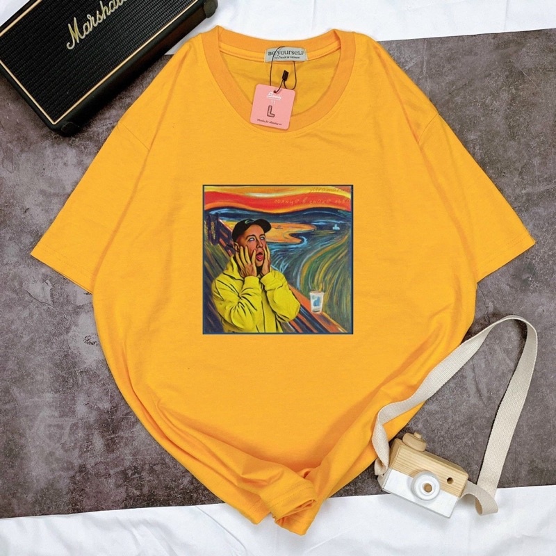 Áo Thun Tranh Sơn Dầu Đủ Size M L XL XXL