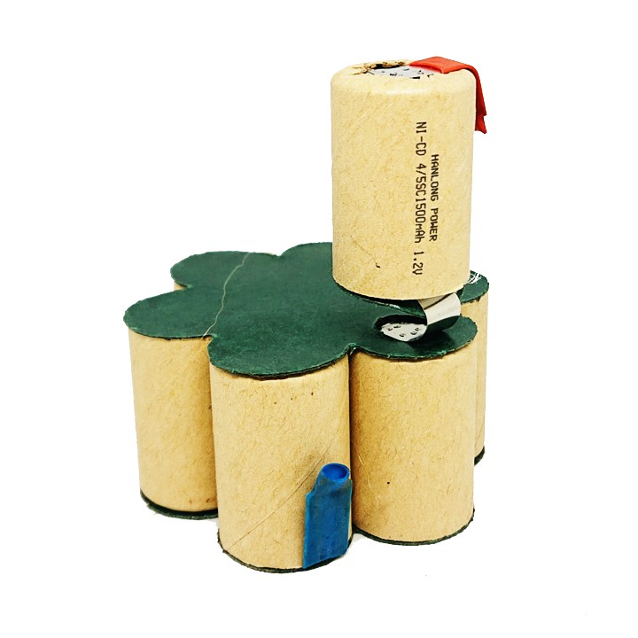 Gói cell pin mới Ni-Cd 9v6 1500mAh - National