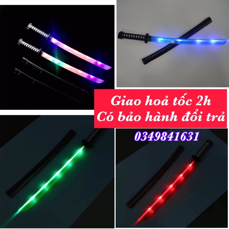 Kiếm phát sáng katana, kiếm nhật được chọn màu tặng kèm pin