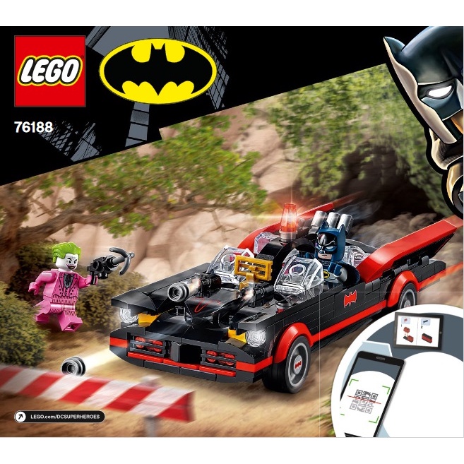 Lego Super Heroes 76188 -  Batman Classic TV Series Batmobile - Bộ xếp hình Lego Xe Batman