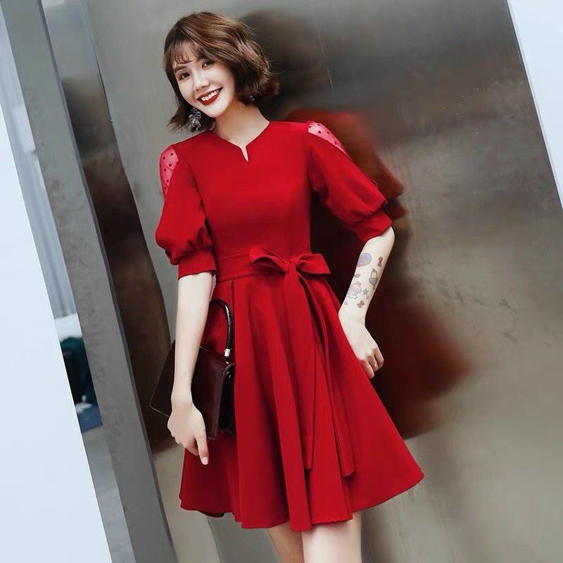 Đầm dự tiệc phối tay lưới bigsize 65_95 kì | BigBuy360 - bigbuy360.vn