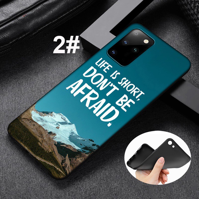 Samsung Galaxy S10 S9 S8 Plus S6 S7 Edge S10+ S9+ S8+ Soft Silicone Cover Phone Case Casing GR58 Inspirational Quotes Printed