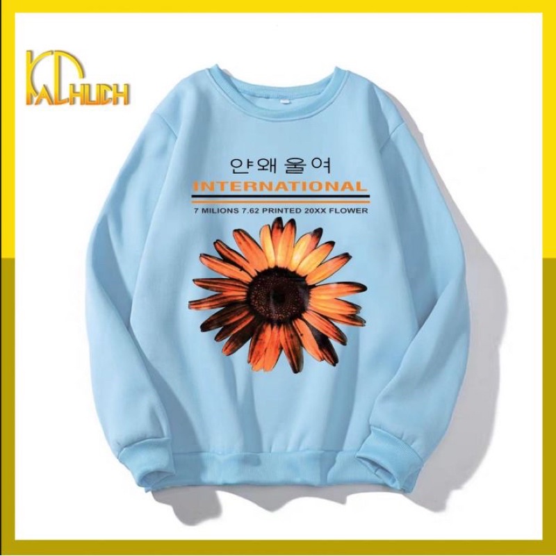 ÁO SWEATER IN HOA CÚC