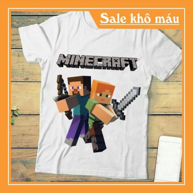ÁO MINECRAFT- 🔥HOT🔥 ÁO THUN MINECRAFT - áo thun unisex nam nữ - Giá rẻ