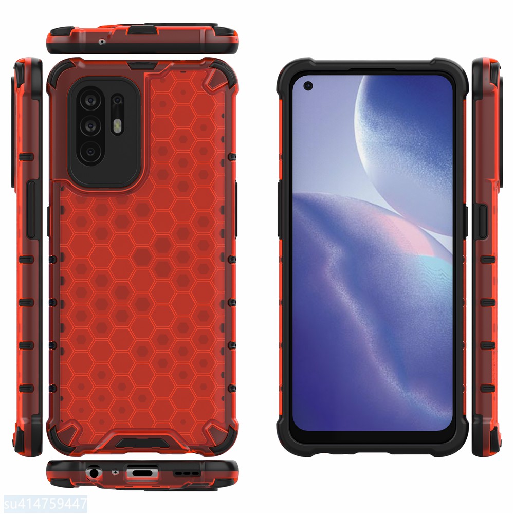Ốp Điện Thoại Silicon Tản Nhiệt Họa Tiết Tổ Ong Cho Oppo Reno5Z 5g | BigBuy360 - bigbuy360.vn