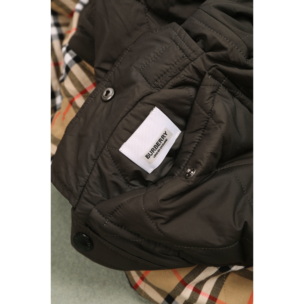 Áo khoác nam thời trang cao cấp Burberry BBR thiết kế 2 mặt tiện lợi