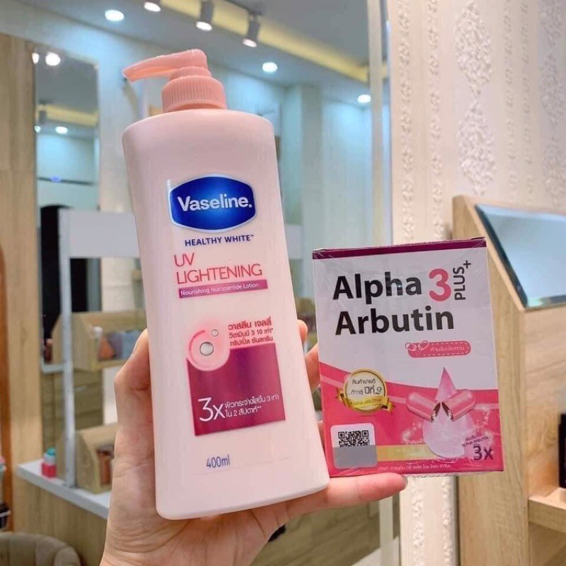 DƯỠNG THỂ TRẮNG DA VASELINE 3X CHAI TO 600ML THÁI LAN