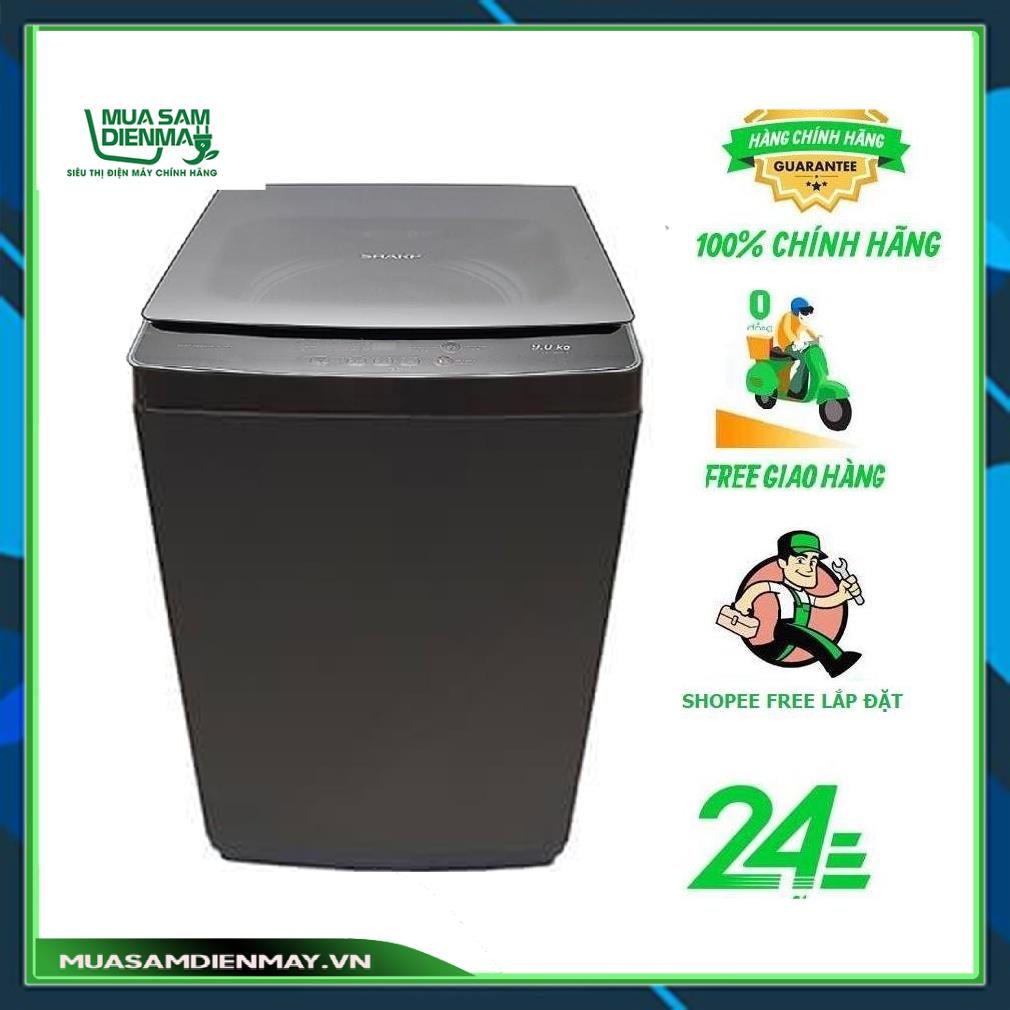 ES-Y90HV-S--Máy Giặt Sharp Inverter 9Kg ES-Y90HV-S Chính Hãng--Chỉ giao tại HN--