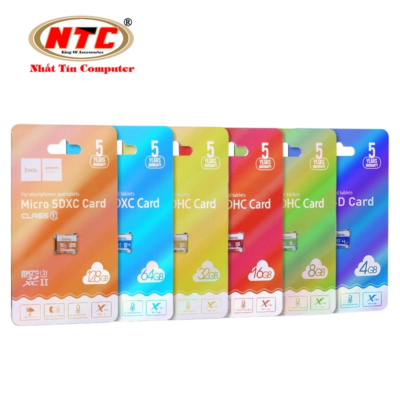 Thẻ nhớ MicroSDXC Hoco 128GB A1 U3 V30 100MB/s (Nâu) - Nhất Tín Computer