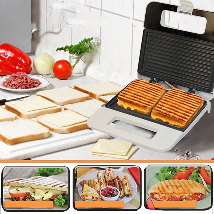 Máy Nướng Bánh Hotdog Sandwich Tại Nhà, Máy Làm Bánh Sokany 750W