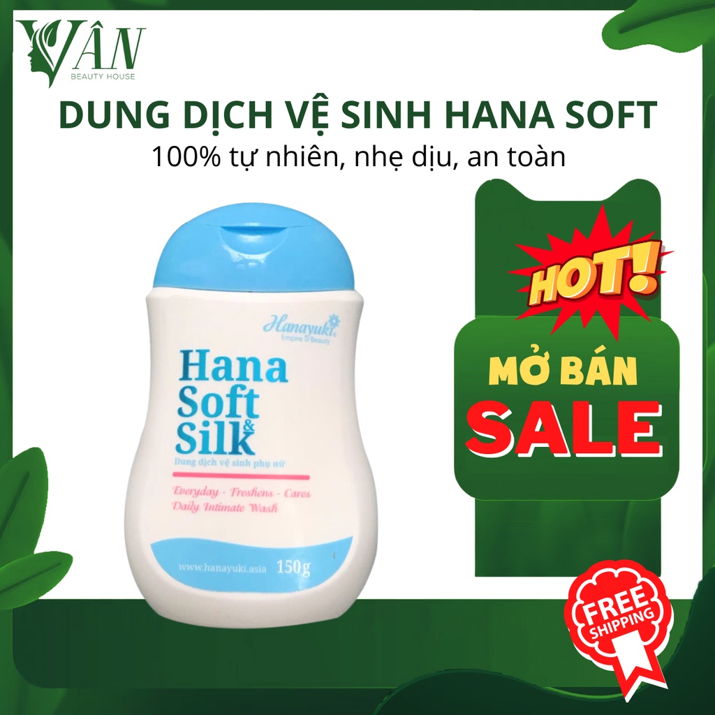 [Cam kết Chính hãng 100%] Dung Dịch Vệ Sinh Phụ Nữ Hana Soft Silk Hanayuki