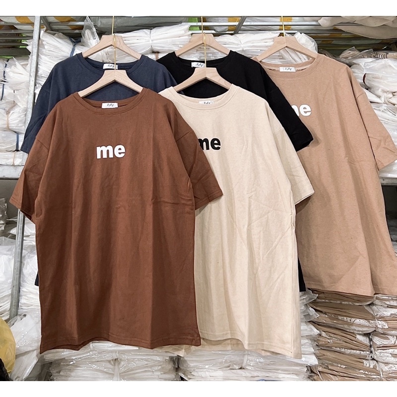 Áo phông in chữ me -phông 3158 form rộng chất dày