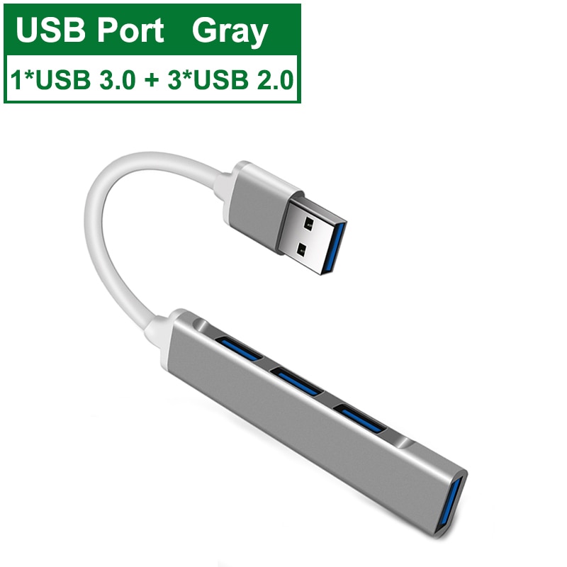 Bộ Chia 4 Cổng Usb C Hub 3.0 3.1 Type C Cho Xiaomi Lenovo Macbook Pro