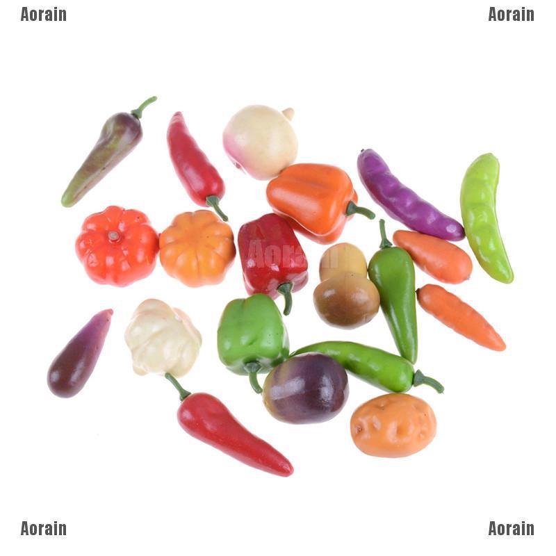 Set 10 Mô Hình Trái Cây mini Trang Trí Nhà Búp Bê