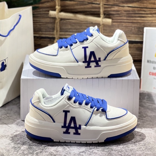 Giày MLB Chunky Liner New York Yankees White Black, Giày Sneaker MLB Chunky NY Đen Hàng Chuẩn Full Box