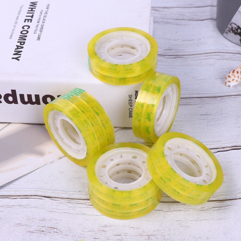 Băng Keo Trong Suốt Bóng 8mm Đa Năng Tiện Dụng Cho Học Sinh / Văn Phòng