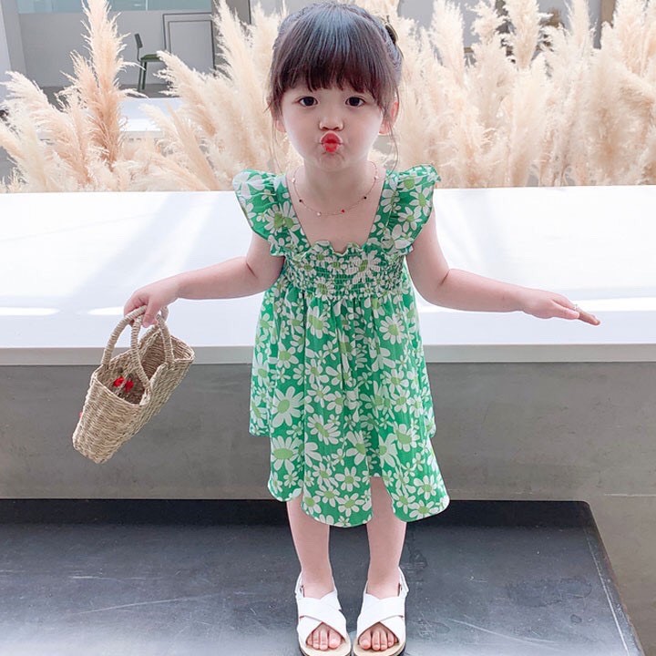 Váy Hoa Nhí dễ thương cho bé gái