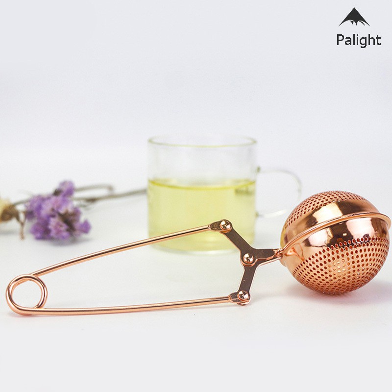 Stainless Steel Snap Tea Infuser Rose Golden Loose Leaf Tea Ball Strainer for Teaism