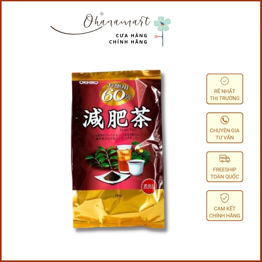 Trà giảm mỡ bụng Genpi Nhật bản  60 gói