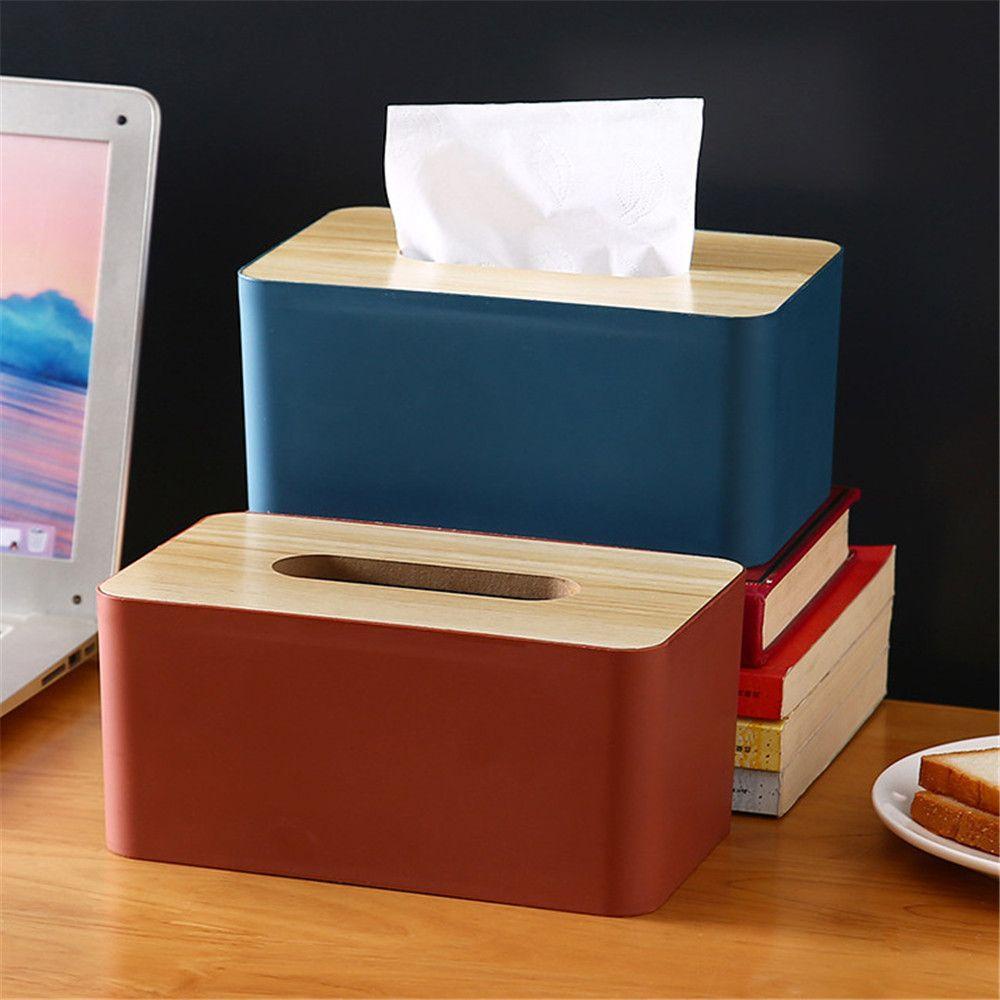 .Hộp Đựng Khăn Giấy Bằng Gỗ Sáng Tạo Trang Trí Nội Thất Ốp