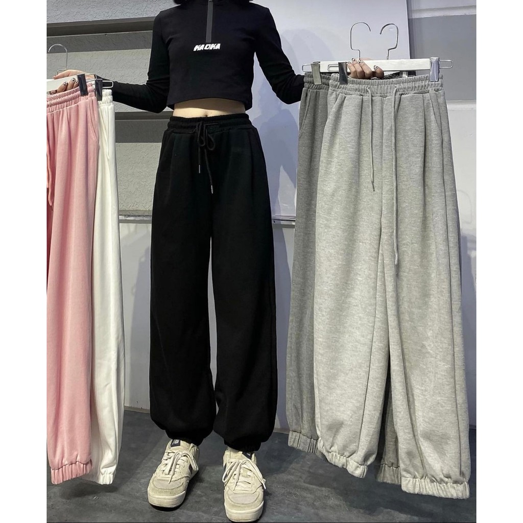 Quần Jogger Simple Bo Gấu Form Rộng Ulzzang Unisex (4 Màu) | WebRaoVat - webraovat.net.vn