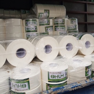 Giấy vệ sinh cuộn to, giấy vệ sinh công nghiệp OHUM 700g