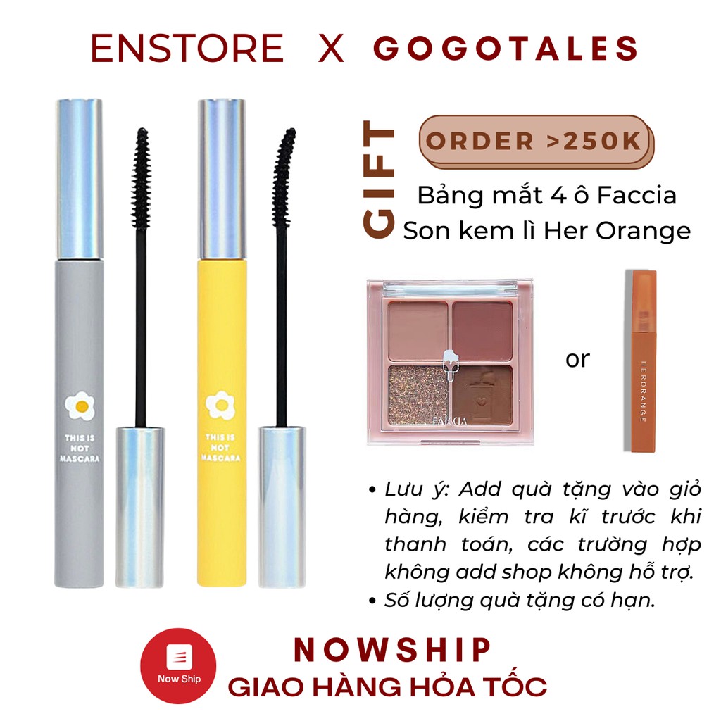 [GOGOTALES] Mascara Gogotales Small Grey Stick Slender làm cong dài mi lâu trôi