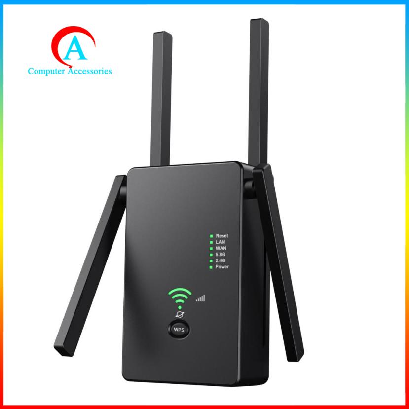 Bộ Khuếch Đại Tín Hiệu Wifi Màu Đen