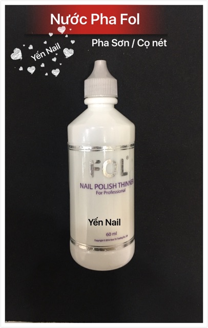 Combo 4 chai cọ nét Fol +1 nước pha Fol