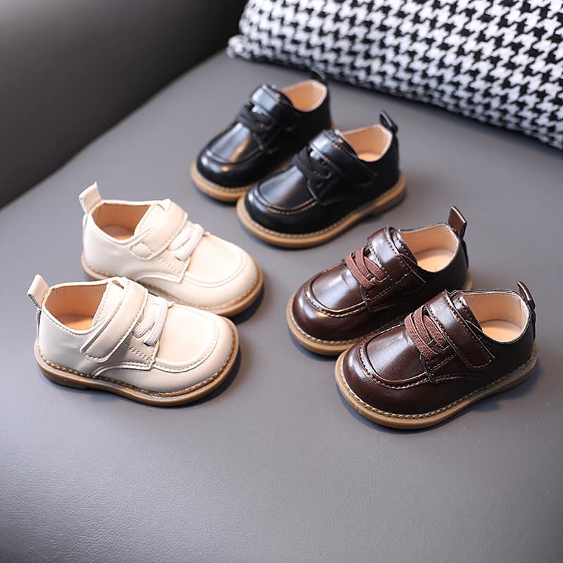 Giày da đế mềm cho bé trai tập đi - size 16-26 - Shubikids