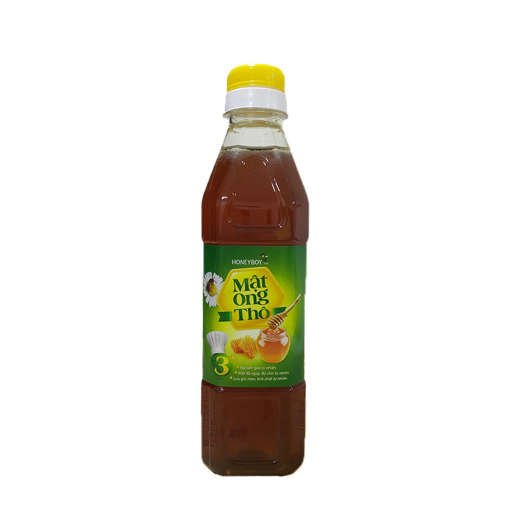 Bộ Mật Ong Thô Honeyboy 1 lít và Mật Ong Thiên Nhiên Honeyboy 1 kg tặng chai Mật Ong Thô Honeyboy 400 ml