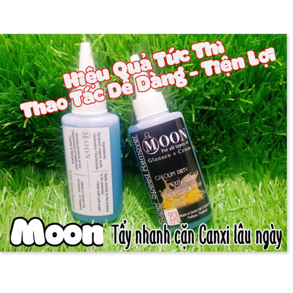 Hanpet.GV- Moon 90ml- Siêu Tẩy Ố- Cặn Canxi Trên Kính Otô Vết gỉ Sắt- Cặn Bám Lâu Ngày Trên Vòi Labo- Inox