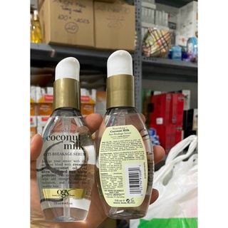 Dưỡng tóc Ogx nourishing coconut milk anti breakage serum 118ml