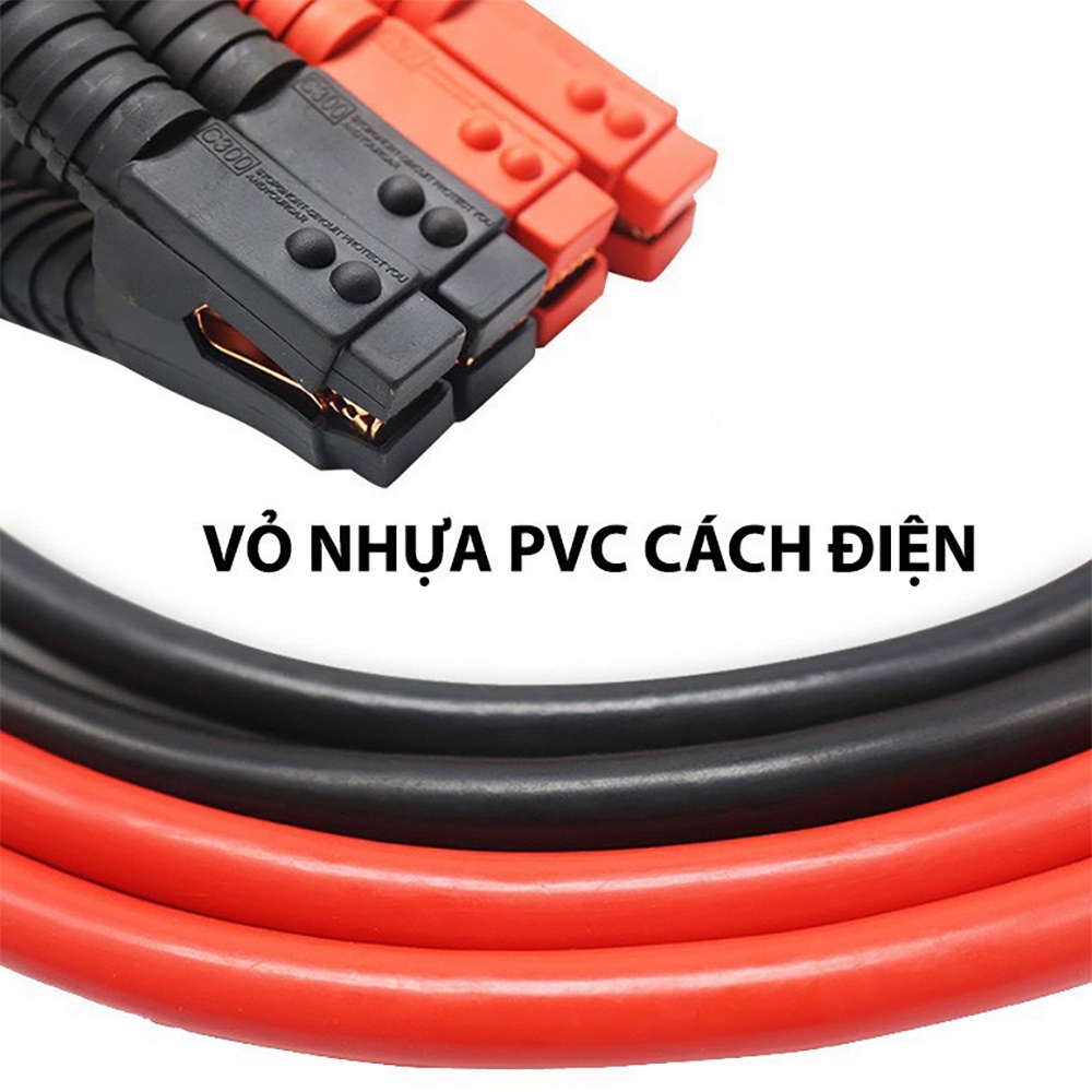 Dây Câu Bình Acquy - Dây Câu Bình Acquy Ô Tô Lõi Đồng Siêu To 1000A Kích Điện Acquy Cứu Hộ Ô Tô