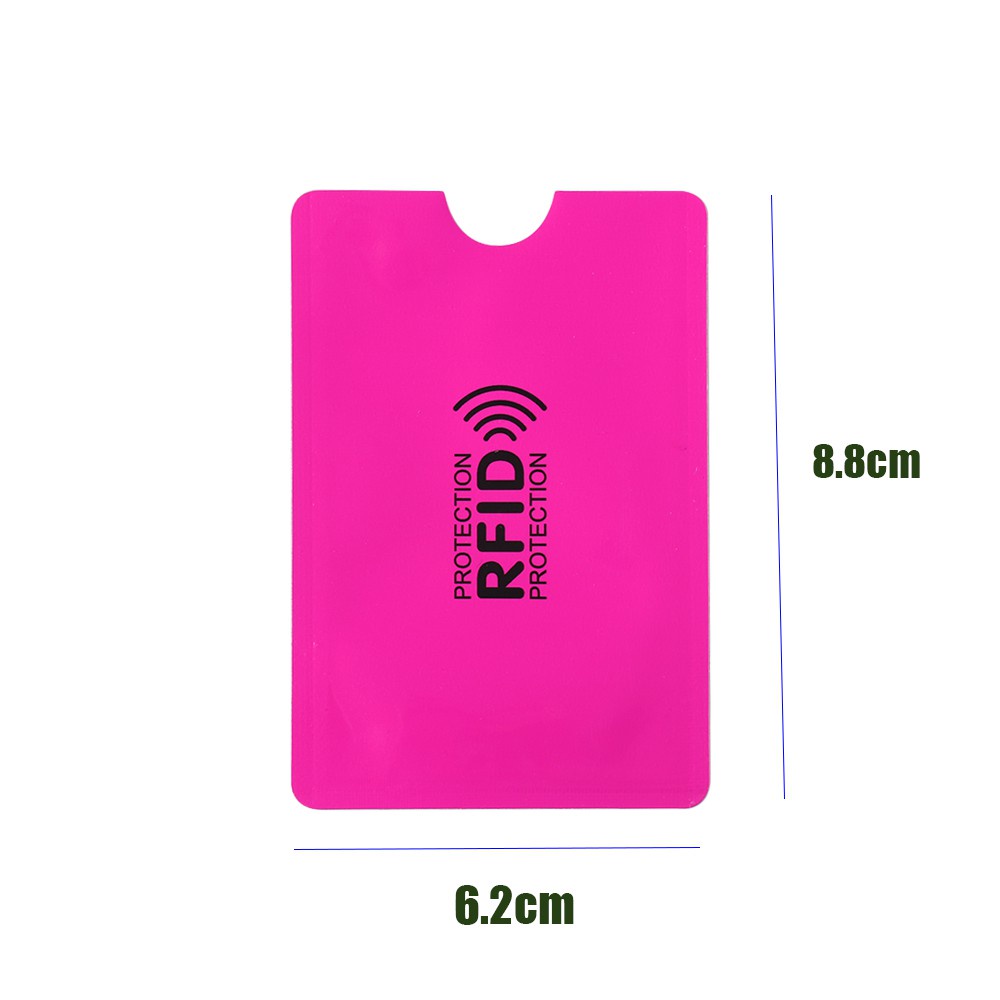 💎OKDEALS💎 5Pcs Reader RFID Blocking Safety Protect Case Cover Card Holder Bank Anti-theft Aluminium Smart Credit Cards Sleeve Wallet/Multicolor