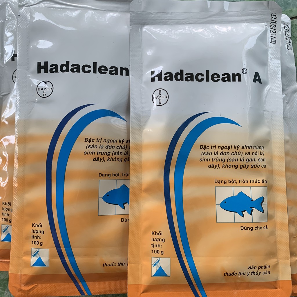 Hadaclean A phòng ký sinh trùng, không gây sốc cho cá 100g