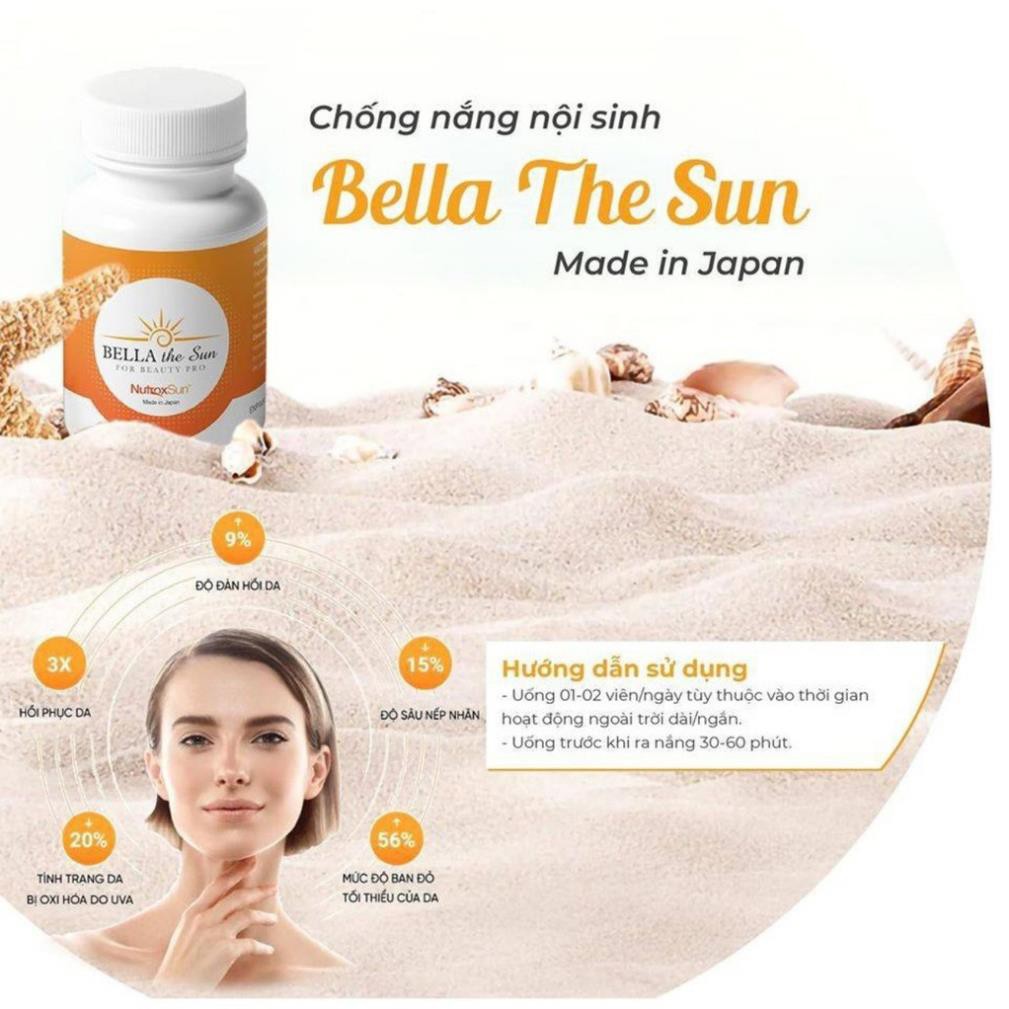 [Chính hãng] Viên uống chống nắng nội sinh Nhật Bản Bella The Sun hộp 30 viên | BigBuy360 - bigbuy360.vn