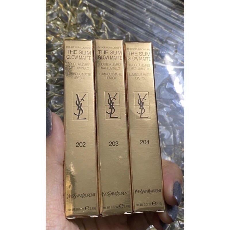 Son YSL The Slim Glow matte - màu 202 203 204 207 209 210 212 213 214 215