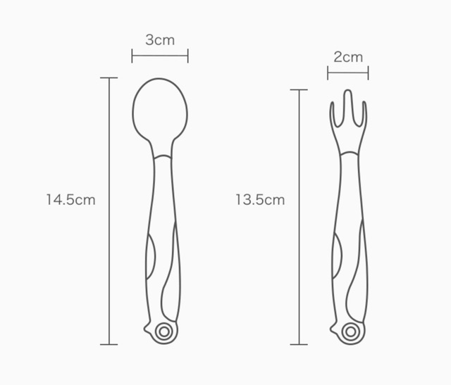 [Chính hãng] Set thìa dĩa ăn dặm Aag bẻ cong 360 độ