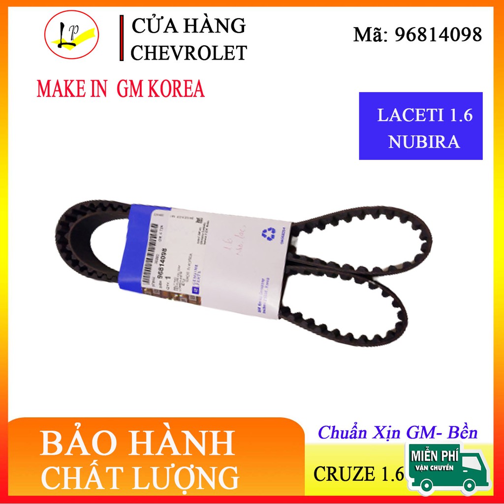 [chuẩn xịn - Gm] Dây cam xe chevrolet cruze máy 1.6| Hàng xịn - đủ tem - vỏ hộp| dây curoa cam cruze