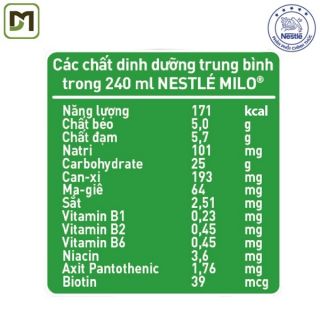 Milo lon 6 lon x 240ml