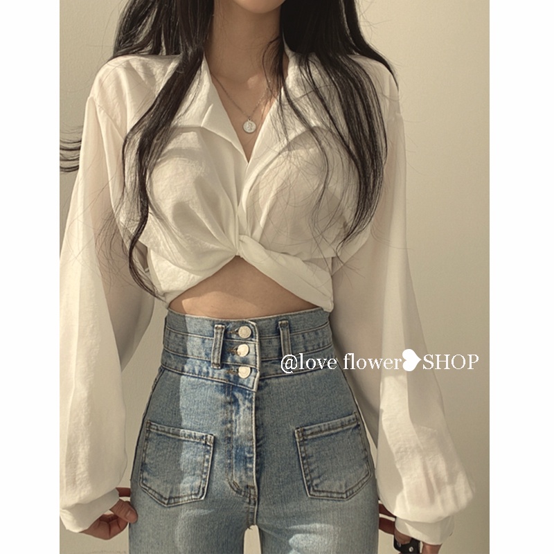Áo Croptop Hở Lưng Thắt Nơ Phong Cách Hàn Quốc Thời Trang Mùa Hè