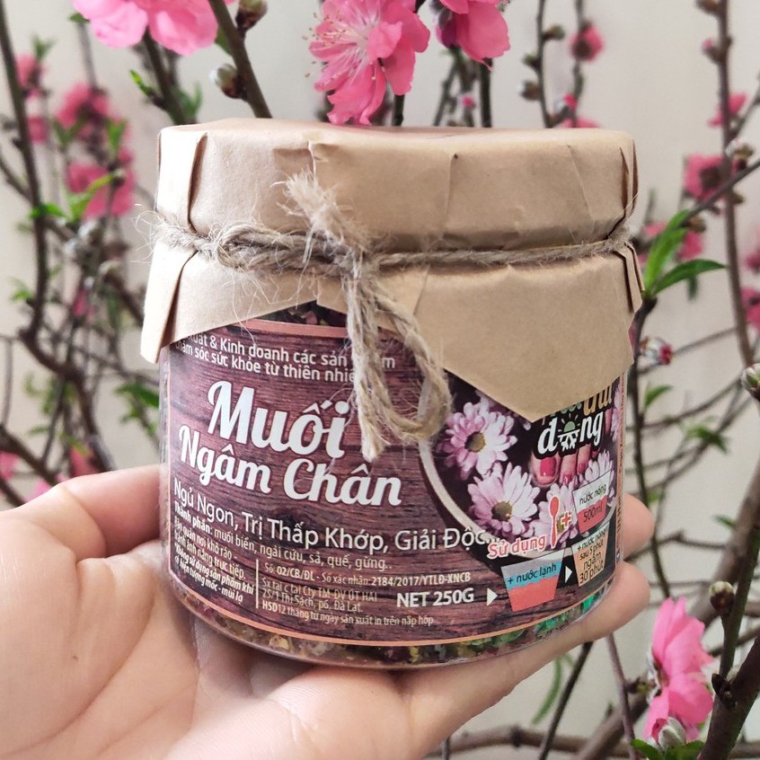 Muối ngâm chân thảo mộc 1893 - Đà Lạt hỗ trợ thải độc, ngủ ngon ( Tổng kho Miền Bắc )