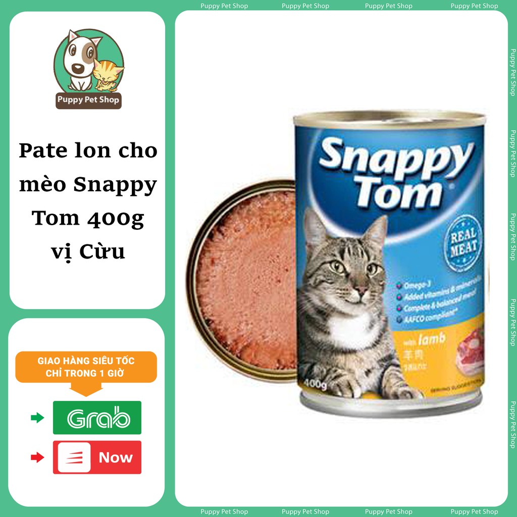 Pate Lon Cho Mèo Snappy Tom 400g