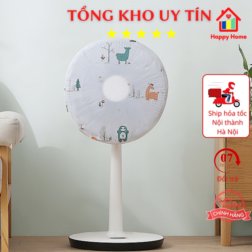 Vỏ bọc lồng quạt cây, bàn cất đi chống bụi chống ẩm chất lụa siêu đẹp không bị vỡ Happy Home