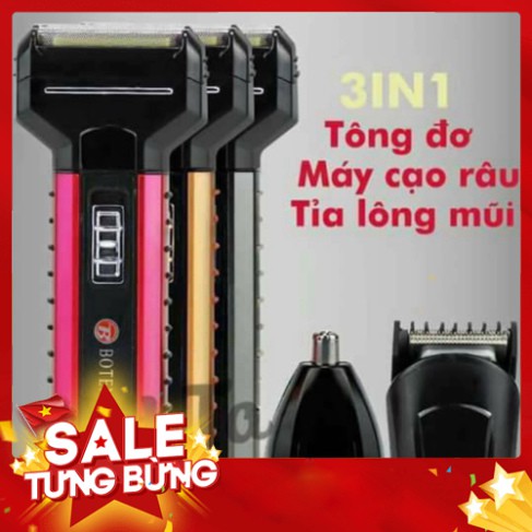 [FREE SHIP] 💥BẢO HÀNH 1 NĂM💥 MÁY CẠO RÂU, TÔNG ĐƠ, CẮT LÔNG MŨI BOTENG 3 TRONG 1💥 SIÊU HOT💥