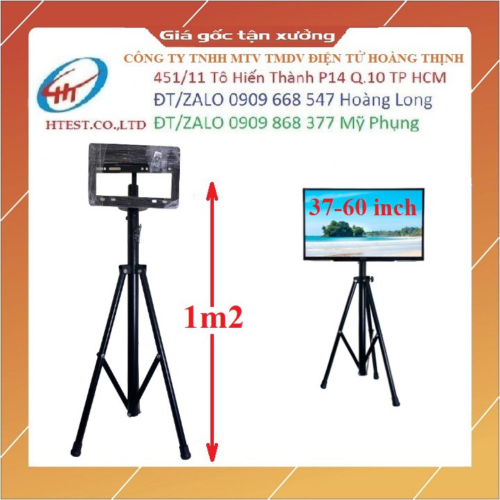 Kệ tivi di động sân khấu 37-60 inch cao 1.2 mét