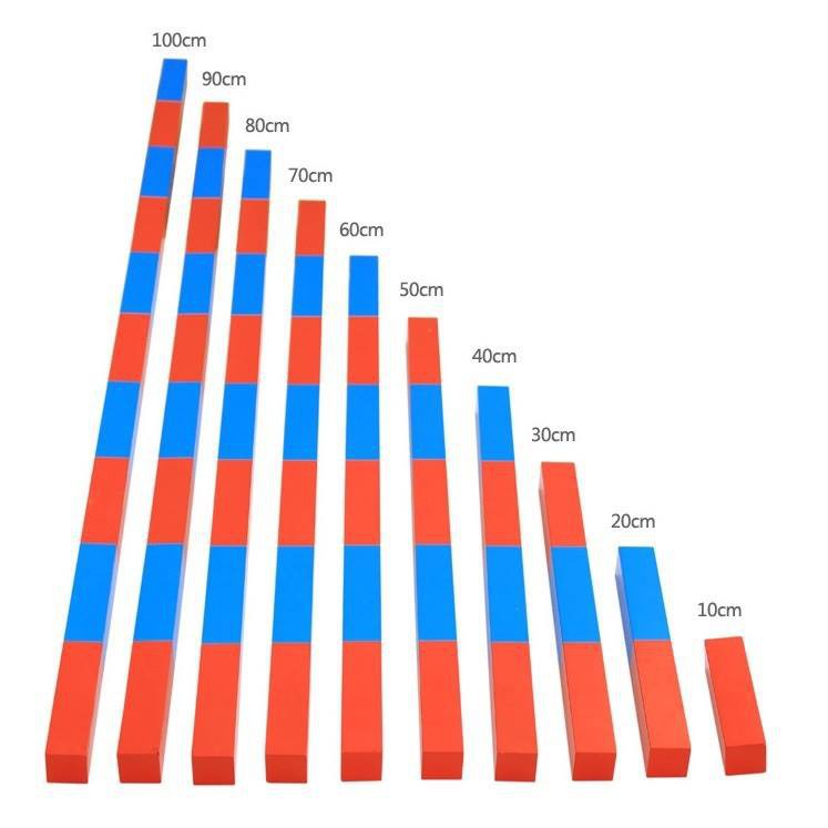 Bộ gậy số Montessori - bộ to